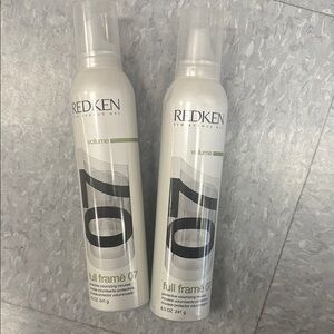 2 Redken Full Frame 07 Volumizing Mousse - White & Silver NWT